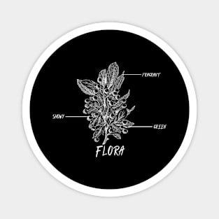 Flora Wildflower Vintage Bloom Since Established Magnet